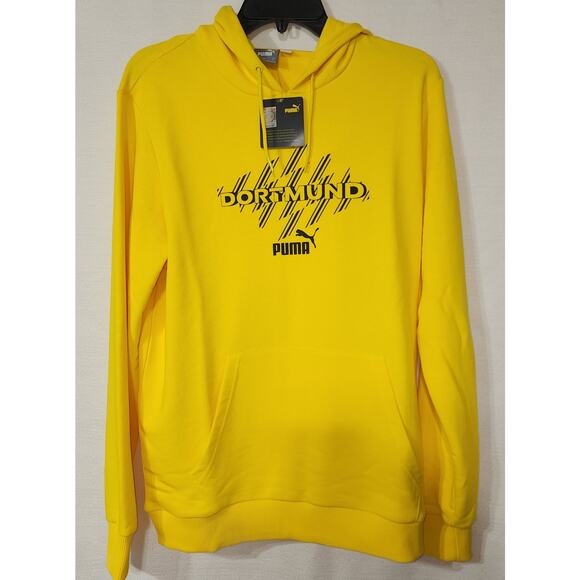 Borussia Dortmund yellow hoodie medium Puma - Picture 4 of 6